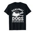 Pickleball And Dogs Because Therapy Is T-Shirt - Aesthetic Graphic Unisex - T-Shirt, Sweatshirt, Hoodie