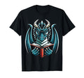 Dragon Reading Book Dragon Enthusiast T-Shirt - Graphic Print Men Women - T-Shirt, Sweatshirt, Hoodie