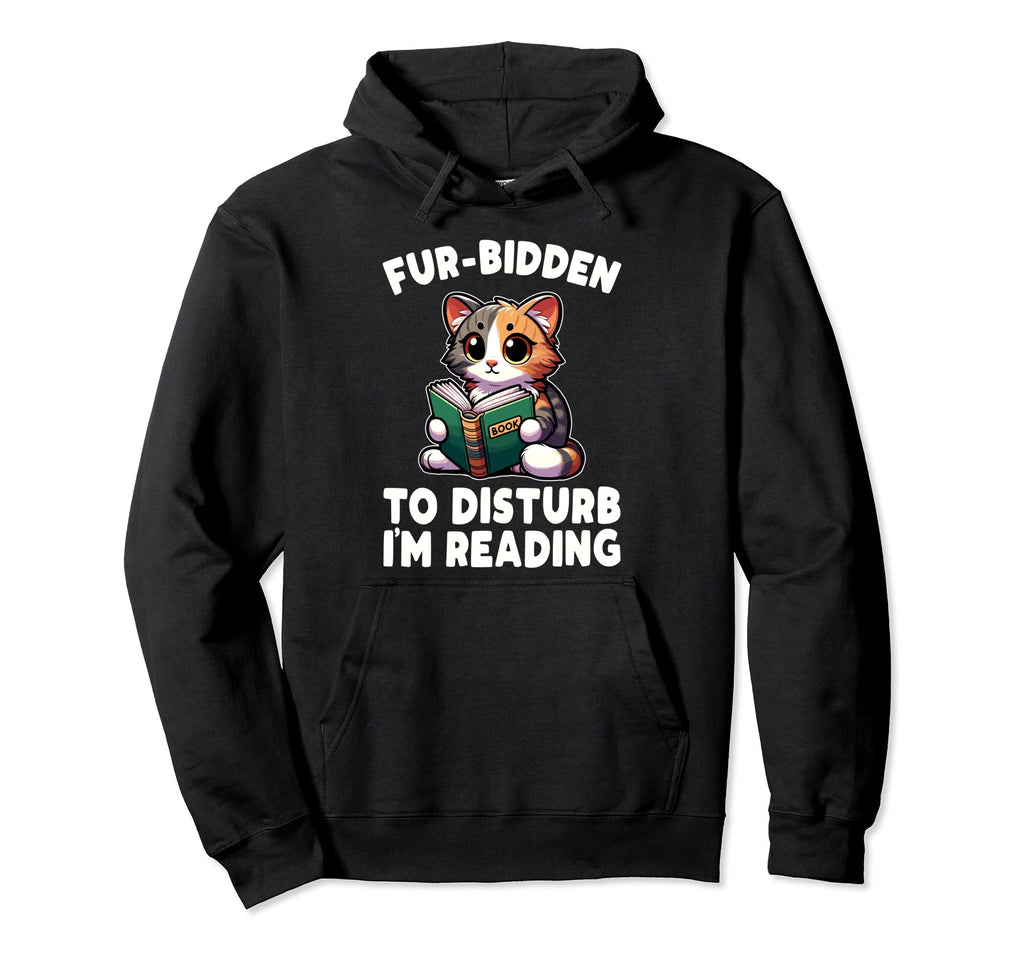 Reading Book Cat Library Reading Teacher Hoodie - Custom Art Print Unisex - T-Shirt, Sweatshirt, Hoodie