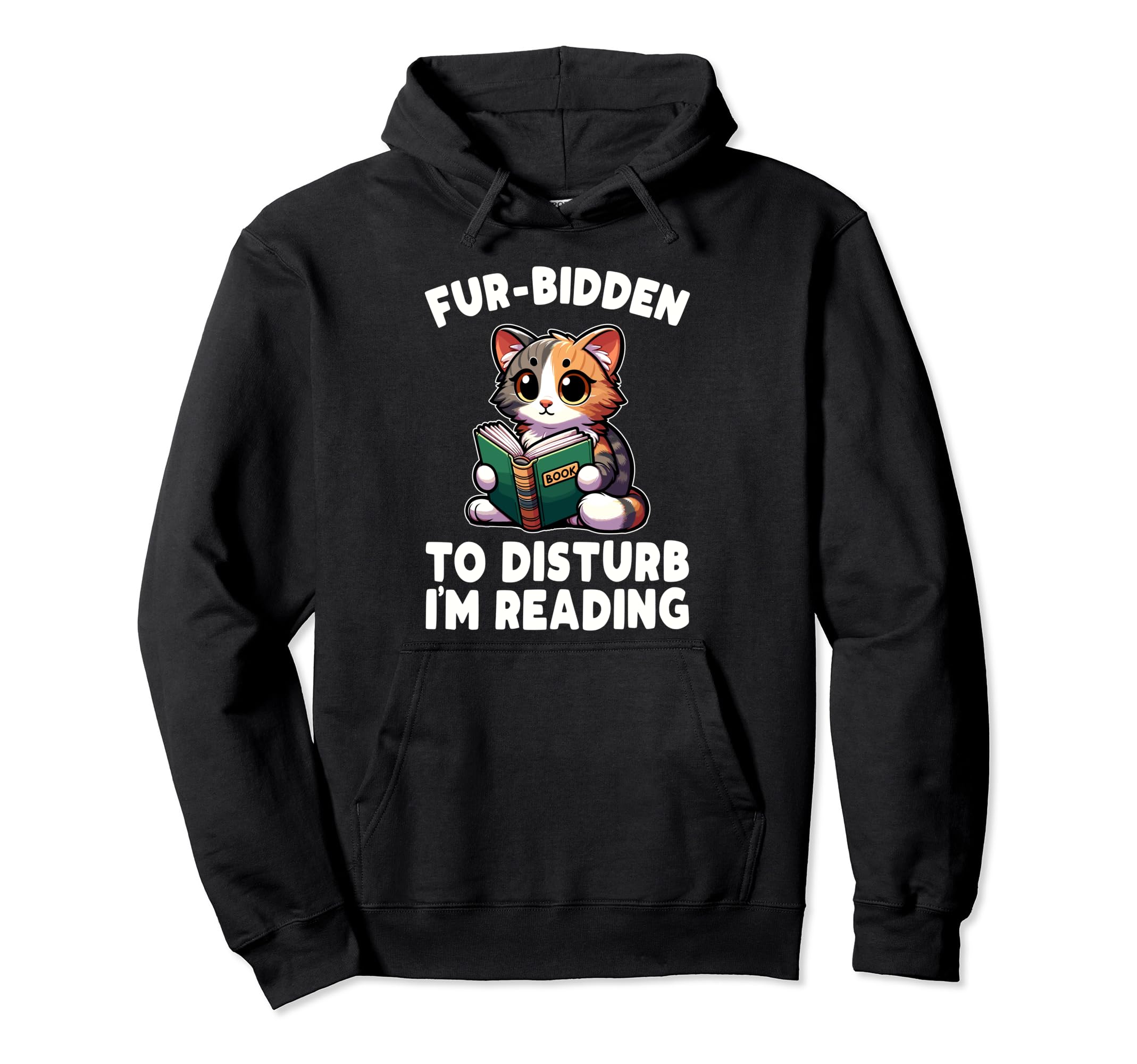 Reading Book Cat Library Reading Teacher Hoodie - Custom Art Print Unisex - T-Shirt, Sweatshirt, Hoodie