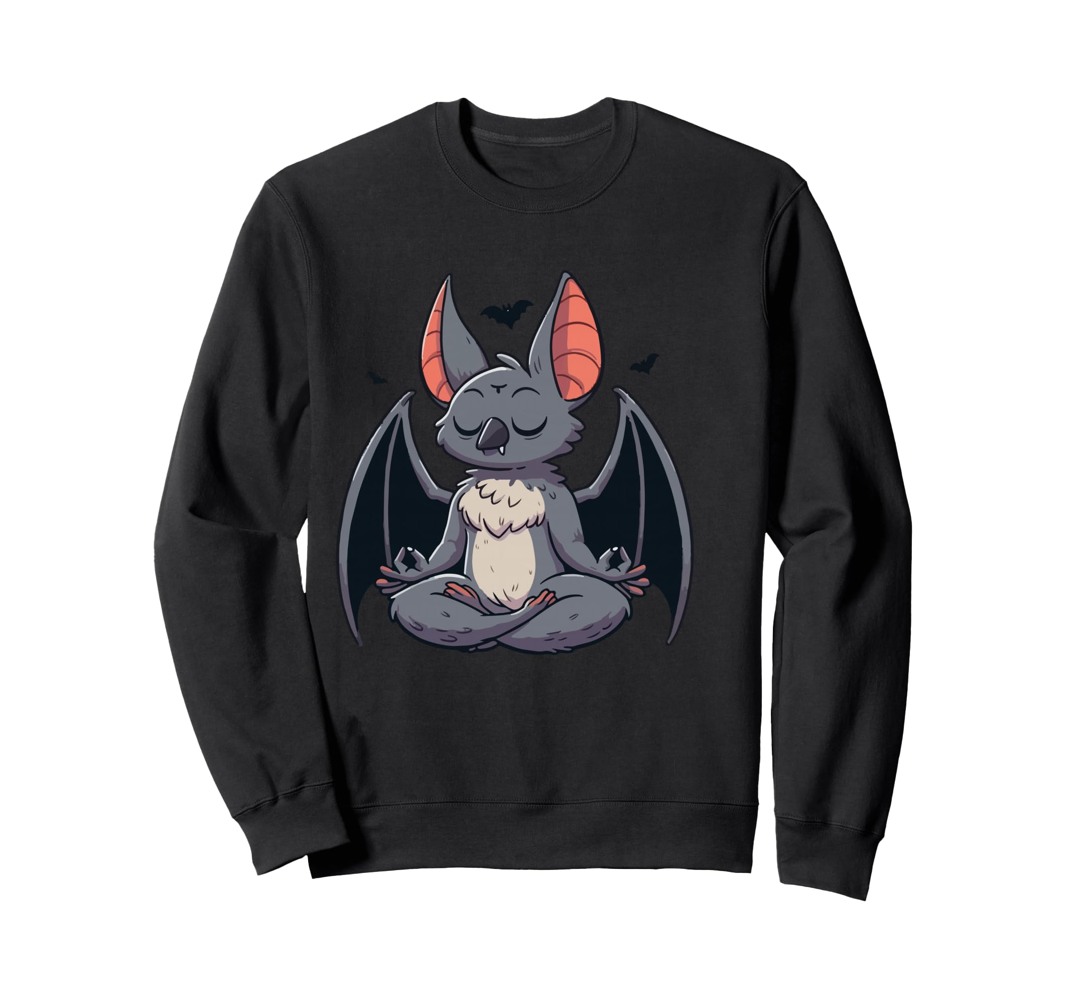 Meditation Bat Yoga Pose Sweatshirt - Aesthetic Graphic for Adults - T-Shirt, Sweatshirt, Hoodie