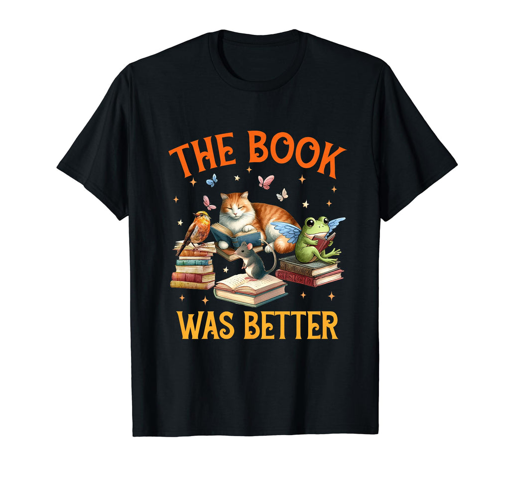 Book Lover Animal Reading Bookish T-Shirt - Fun Novelty Design for Adults - T-Shirt, Sweatshirt, Hoodie