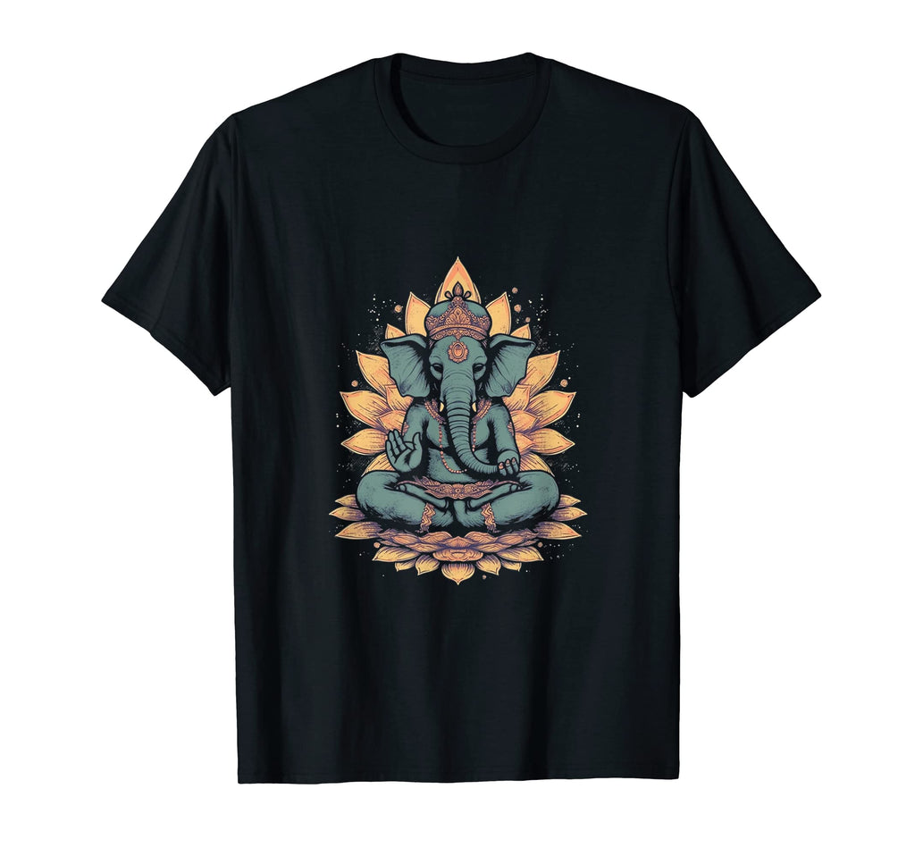 Yoga Elephant Meditation Mindfulness Zen T-Shirt - Unique Graphic Unisex - T-Shirt, Sweatshirt, Hoodie