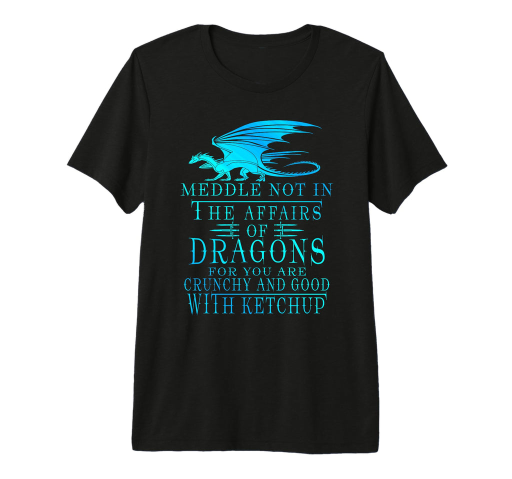 Meddle Not Affairs Dragons Tri Blend T-Shirt - Trendy Graphic Unisex - T-Shirt, Sweatshirt, Hoodie