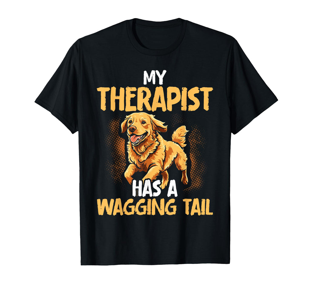 Retriever Therapy Service Dog T-Shirt - Graphic Print Men Women - T-Shirt, Sweatshirt, Hoodie