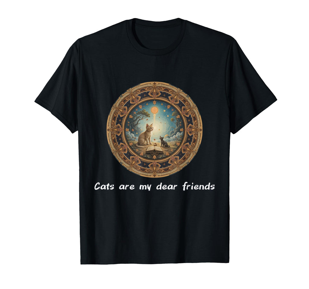 Cats Are My Best Friends Sacred T-Shirt - Trendy Graphic for Adults - T-Shirt, Sweatshirt, Hoodie