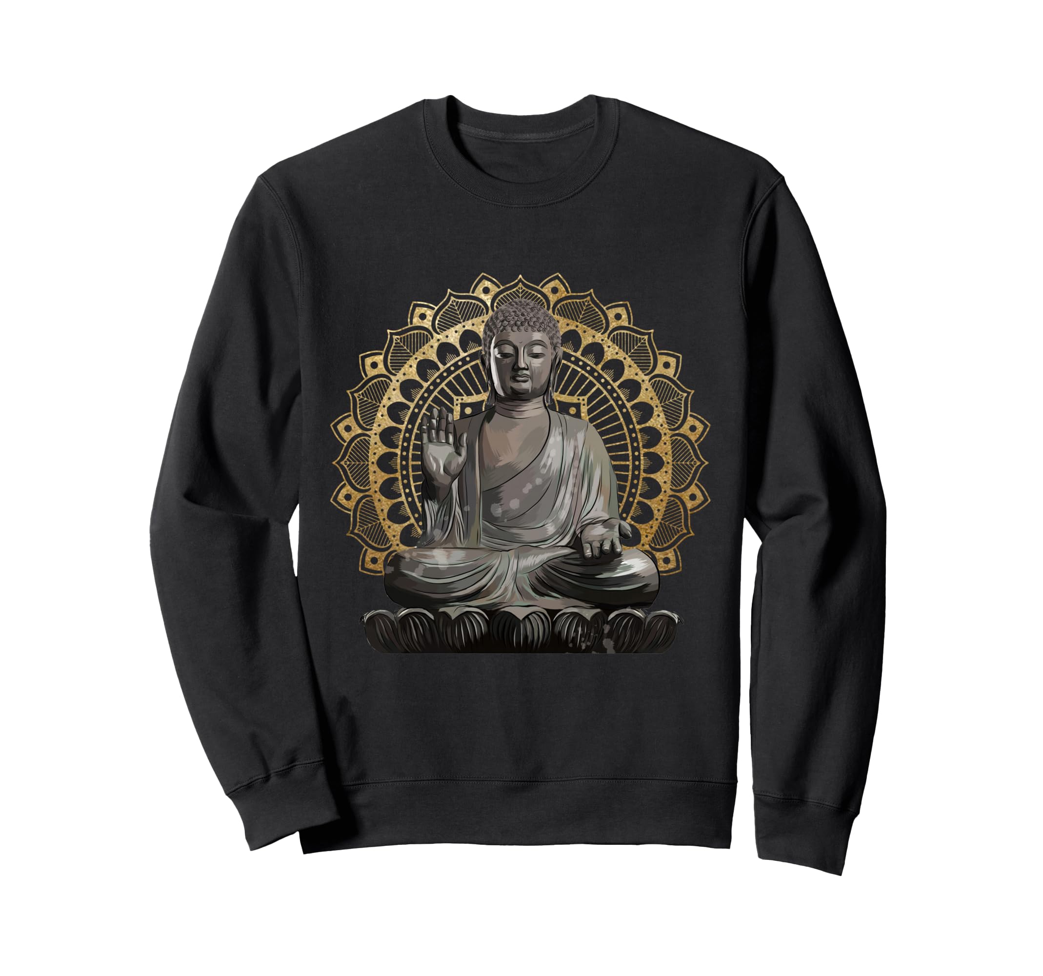Buddha Mandala Buddhist Sweatshirt - Novelty Apparel for Adults - T-Shirt, Sweatshirt, Hoodie