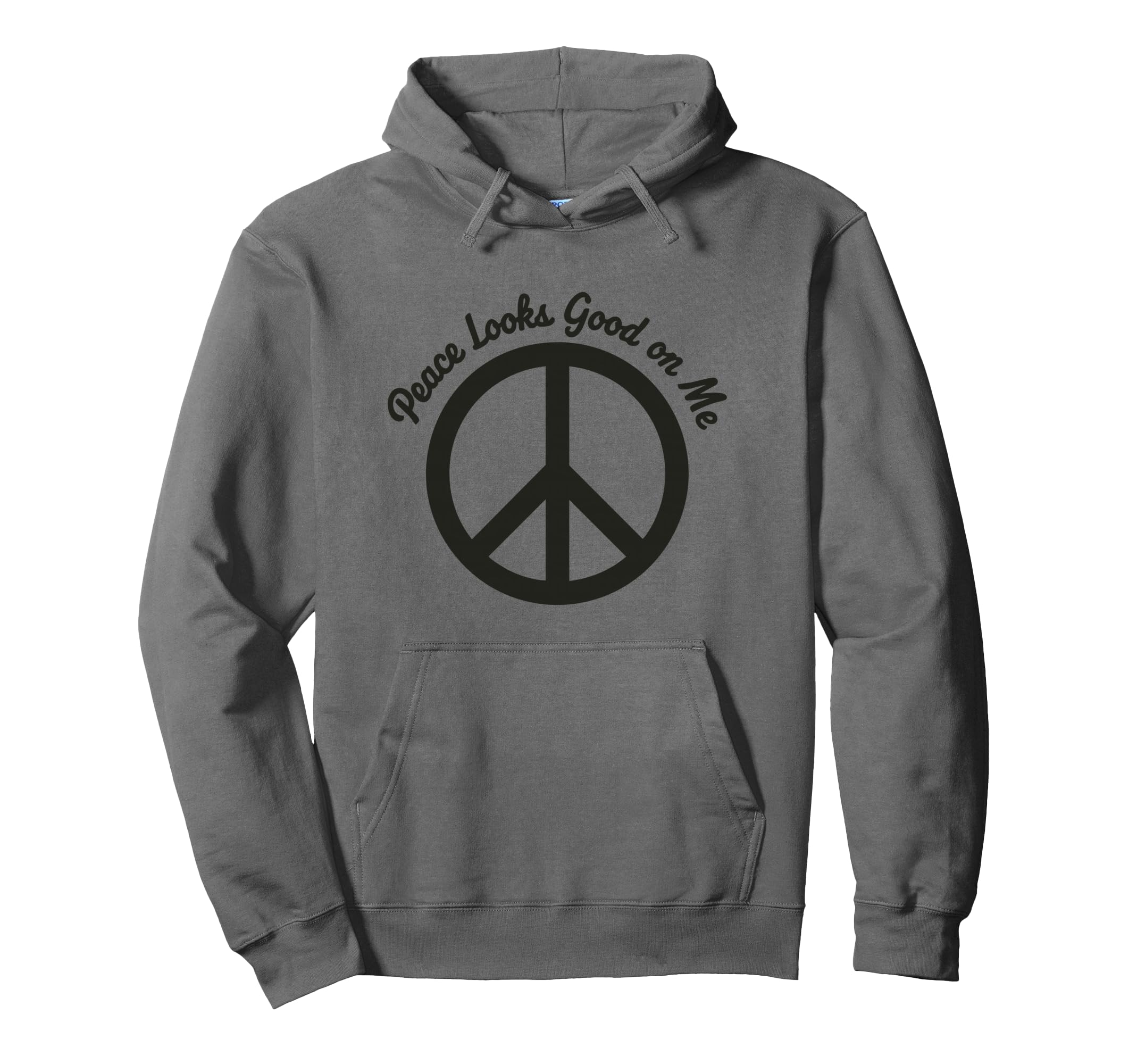 Peace Looks Good Me Self Care Peace Hoodie - Minimalist Print Men Women - T-Shirt, Sweatshirt, Hoodie