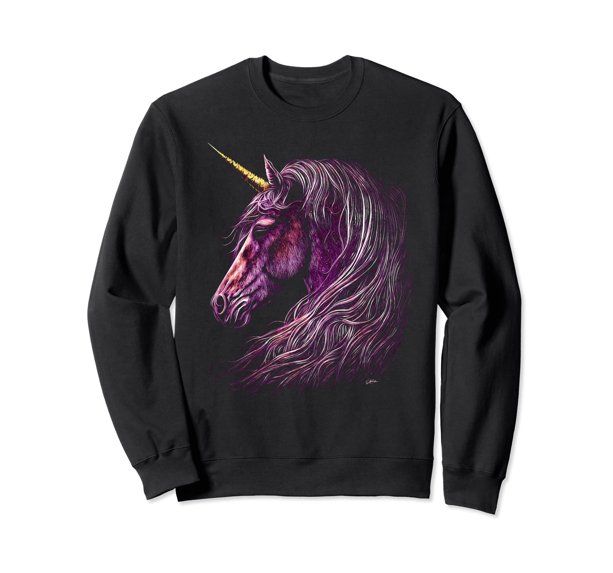 Unicorn Sweatshirt - Minimalist Print for Adults - T-Shirt, Sweatshirt, Hoodie