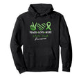 Peace Love Hope Peace Sign Hand Hoodie - Fun Novelty Design for Adults - T-Shirt, Sweatshirt, Hoodie