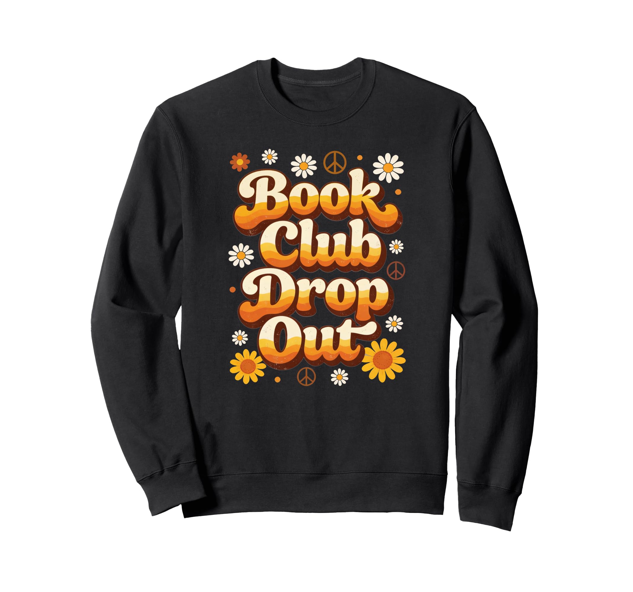 Book Lover Bookish 70S Sunset Book Sweatshirt - Custom Art Print Men Women - T-Shirt, Sweatshirt, Hoodie