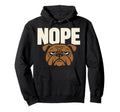 Funny Bulldog Grumpy Dog Antisocial Hoodie - Minimalist Print Men Women - T-Shirt, Sweatshirt, Hoodie
