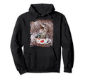 Raptor Dinosaur Coffee Love Self Care Hoodie - Graphic Print Men Women - T-Shirt, Sweatshirt, Hoodie