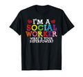 Social Worker Superpower Colorful T-Shirt - Novelty Apparel Men Women - T-Shirt, Sweatshirt, Hoodie