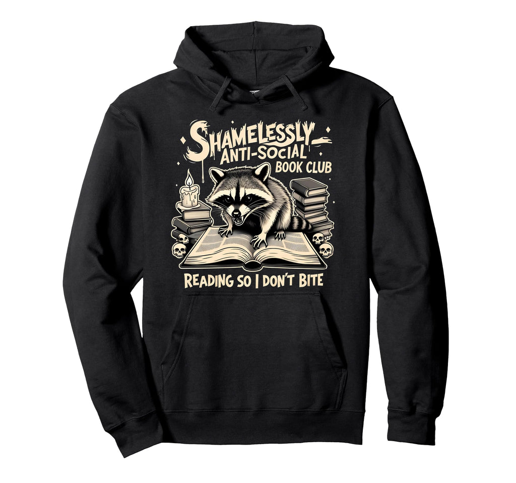 Shamelessly Anti Social Book Club Reading Hoodie - Custom Art Print Unisex - T-Shirt, Sweatshirt, Hoodie