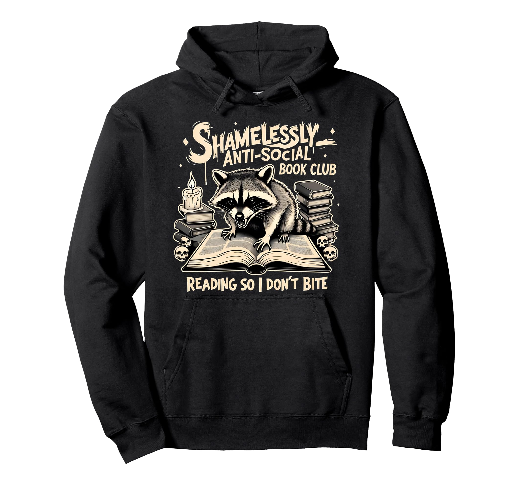 Shamelessly Anti Social Book Club Reading Hoodie - Custom Art Print Unisex - T-Shirt, Sweatshirt, Hoodie