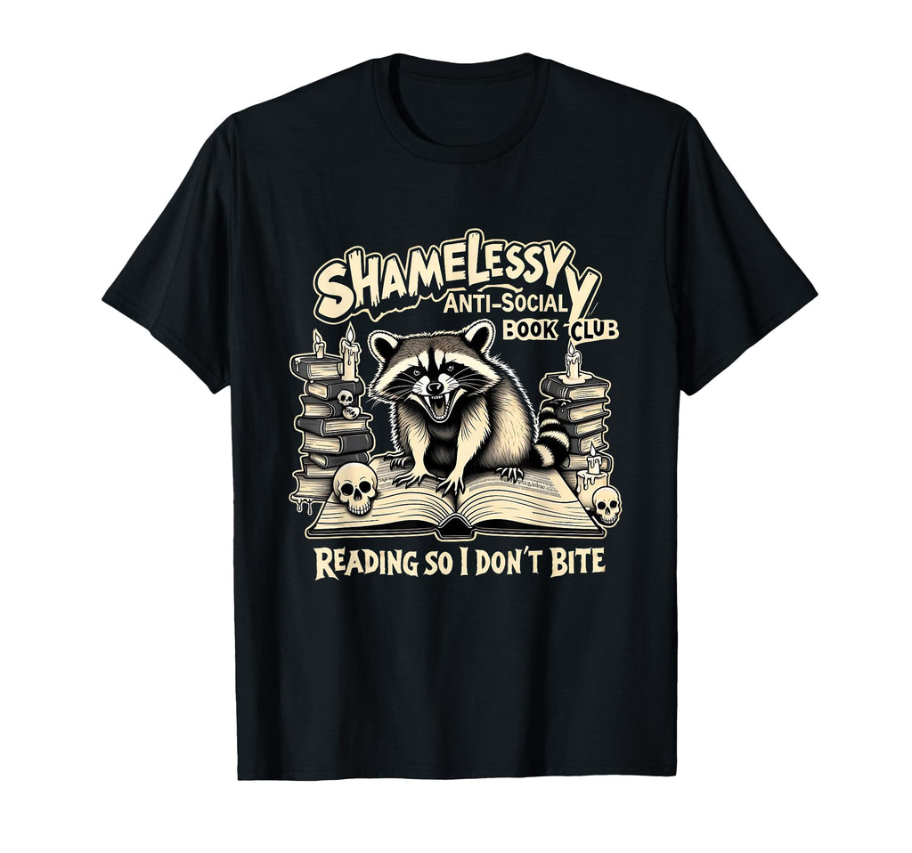 Shamelessly Anti Social Book Club T-Shirt - Minimalist Print Men Women - T-Shirt, Sweatshirt, Hoodie