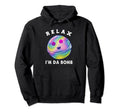 Funny Relax Bath Bomb While Soaking Hoodie - Minimalist Print Men Women - T-Shirt, Sweatshirt, Hoodie