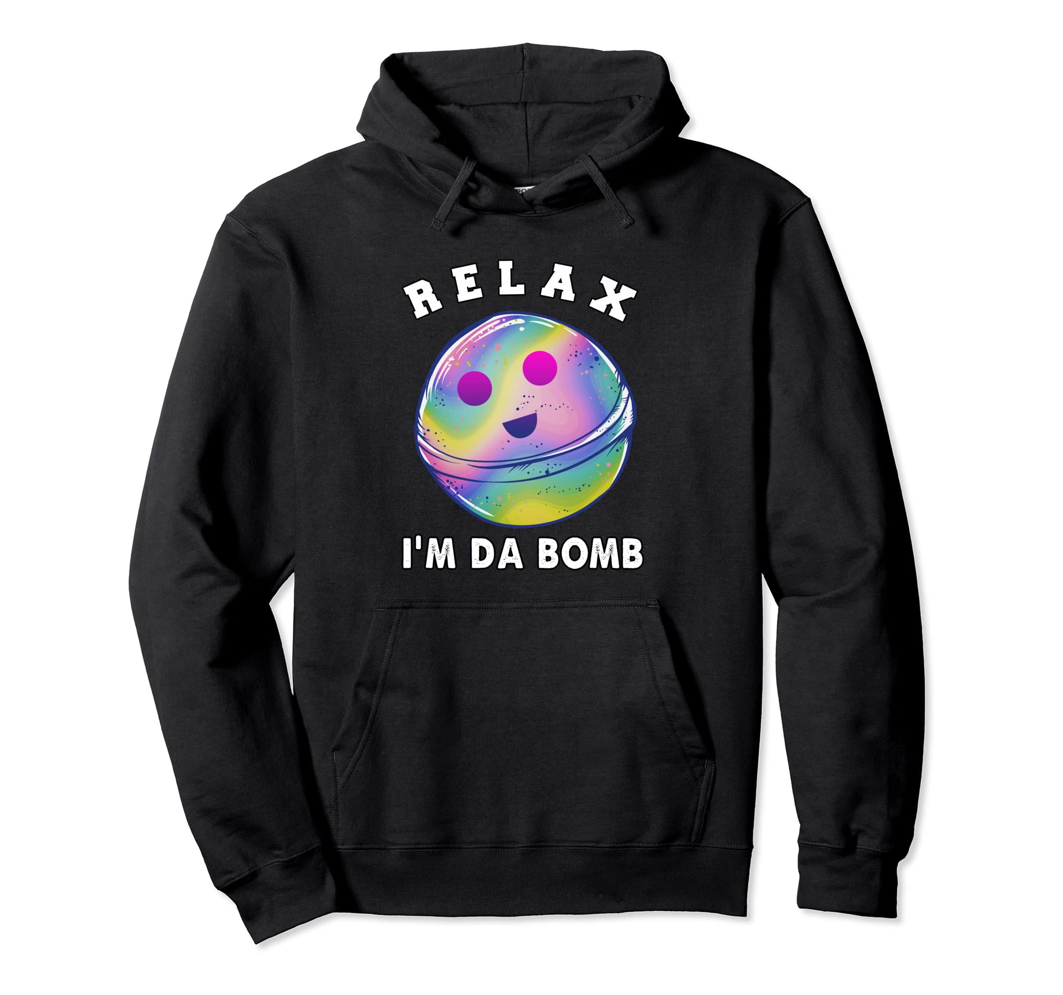 Funny Relax Bath Bomb While Soaking Hoodie - Minimalist Print Men Women - T-Shirt, Sweatshirt, Hoodie