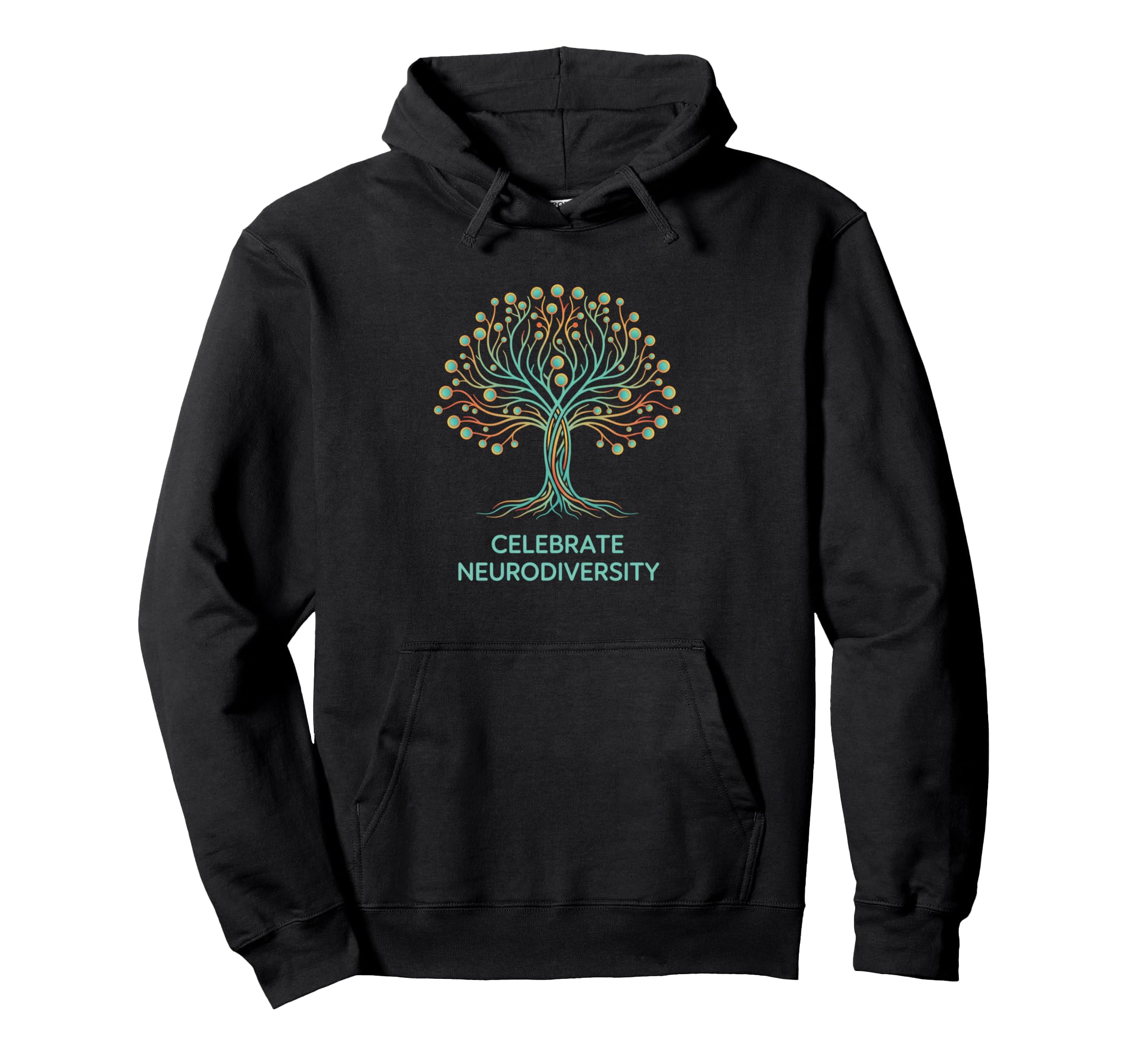 Awareness Celebrate Neurodiversity Colorful Hoodie - Unique Graphic Unisex - T-Shirt, Sweatshirt, Hoodie