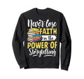 Book Lover Bookworm Storytelling Sweatshirt - Custom Art Print for Adults - T-Shirt, Sweatshirt, Hoodie