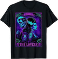 The Monster Frankenstein and Bride The Lovers Tarot Card T-Shirt Unisex T-shirt, Sweatshirt, Hoodie, Long Sleeve Tee - T-Shirt, Sweatshirt, Hoodie