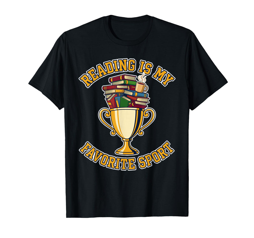 Reading Is My Favorite Sport Books T-Shirt - Aesthetic Graphic for Adults - T-Shirt, Sweatshirt, Hoodie