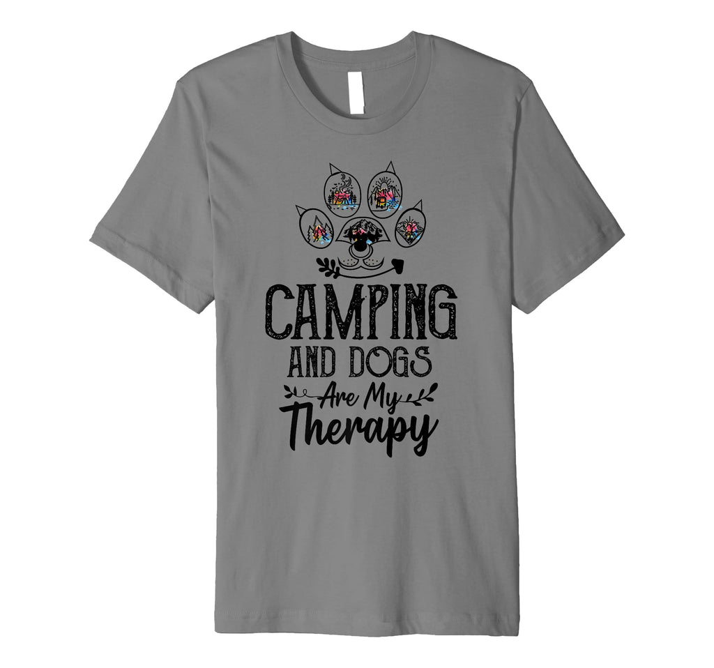 Mountain Funny Camping And Dog Are My T-Shirt - Graphic Print Unisex - T-Shirt, Sweatshirt, Hoodie