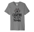 Mountain Funny Camping And Dog Are My T-Shirt - Graphic Print Unisex - T-Shirt, Sweatshirt, Hoodie