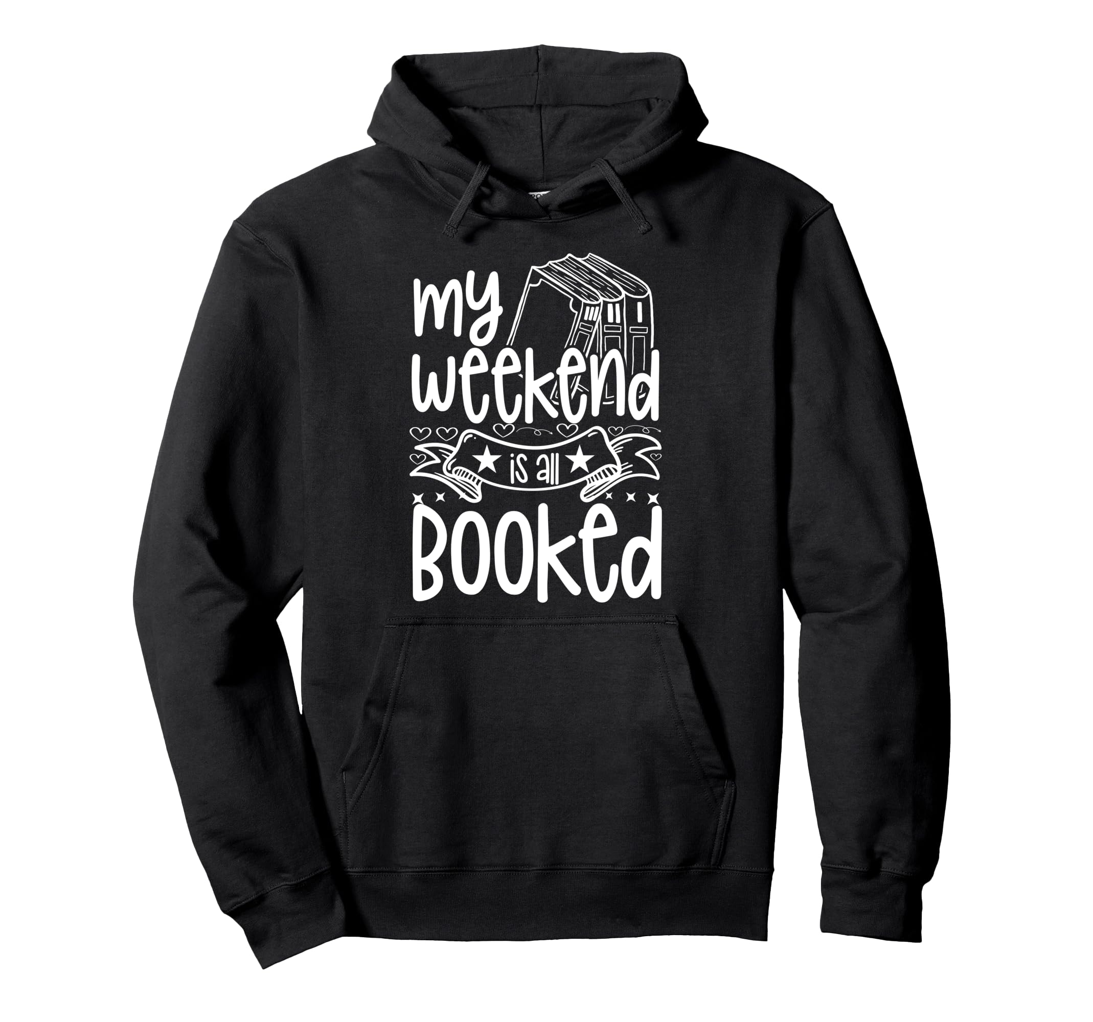 Reading Bookshelf Book Club Nerdy Hoodie - Casual Everyday Wear for Adults - T-Shirt, Sweatshirt, Hoodie