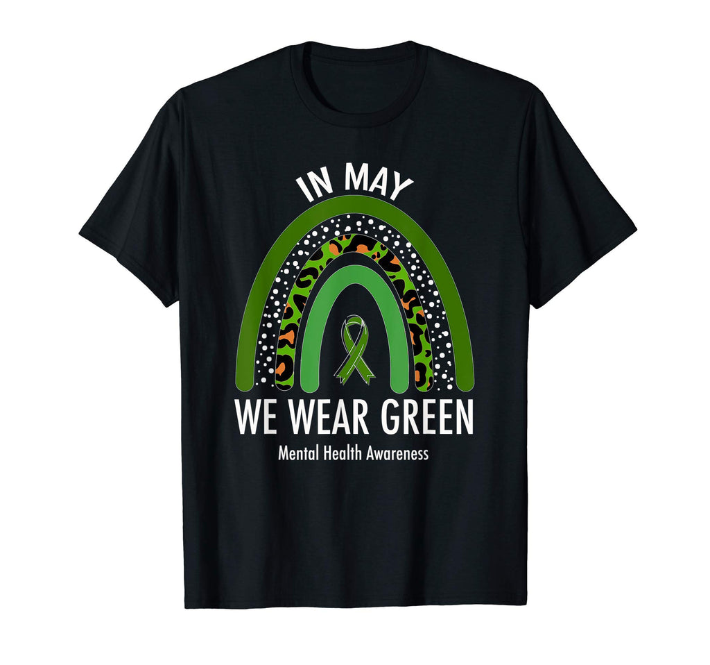May We Wear Green Mental Health T-Shirt - Trendy Graphic for Adults - T-Shirt, Sweatshirt, Hoodie