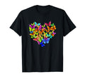 Colorful Butterfly Heart Rainbow T-Shirt - Aesthetic Graphic Unisex - T-Shirt, Sweatshirt, Hoodie