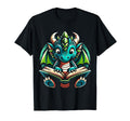 Dragon Reading Book Dragon Enthusiast T-Shirt - Fun Novelty Design Unisex - T-Shirt, Sweatshirt, Hoodie