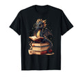 Dragon Reading Book Bookworm Dragons T-Shirt - Graphic Print for Adults - T-Shirt, Sweatshirt, Hoodie