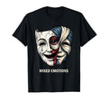 Mixed Emotions Mask Dark Aesthetic Goth T-Shirt - Trendy Graphic Men Women - T-Shirt, Sweatshirt, Hoodie