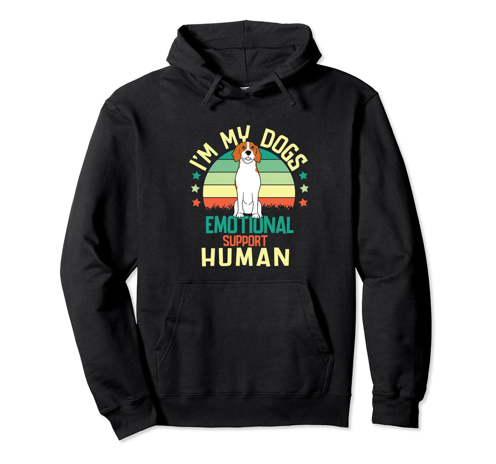 Im My Dogs Emotional Support Human Hoodie - Aesthetic Graphic Unisex - T-Shirt, Sweatshirt, Hoodie