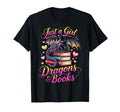 Just Who Loves Dragons And Books T-Shirt - Streetwear Style for Adults - T-Shirt, Sweatshirt, Hoodie