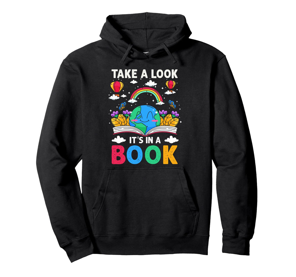 Take Its Book Reading Rainbow Hoodie - Aesthetic Graphic Men Women - T-Shirt, Sweatshirt, Hoodie