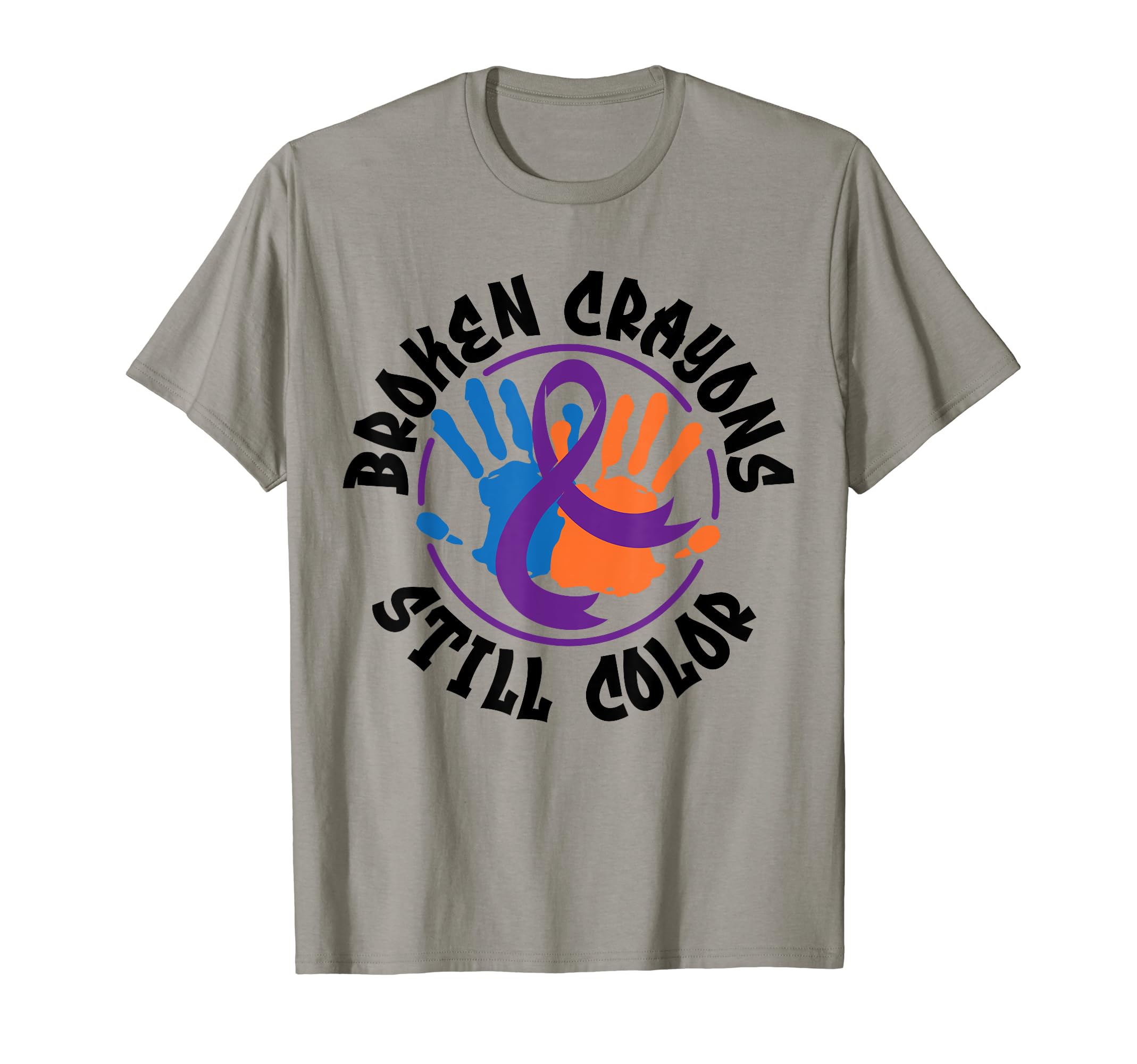 Broken Crayons Still Color Suicide T-Shirt - Trendy Graphic Unisex - T-Shirt, Sweatshirt, Hoodie