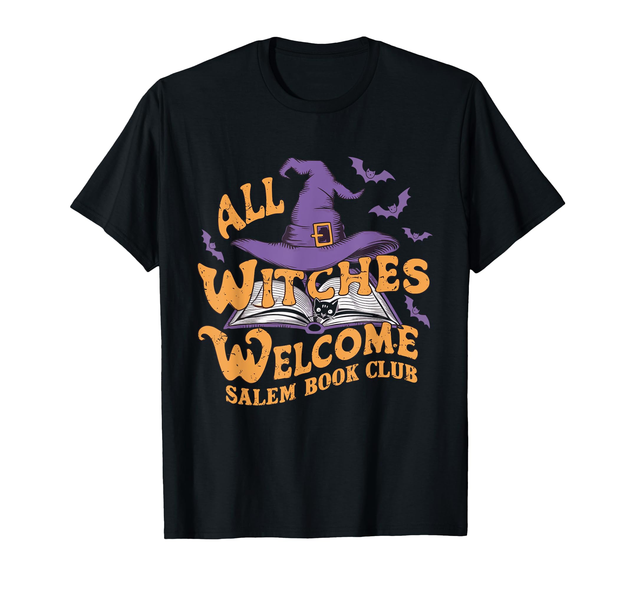 All Witches Welcome Salem Book Club T-Shirt - Custom Art Print for Adults - T-Shirt, Sweatshirt, Hoodie