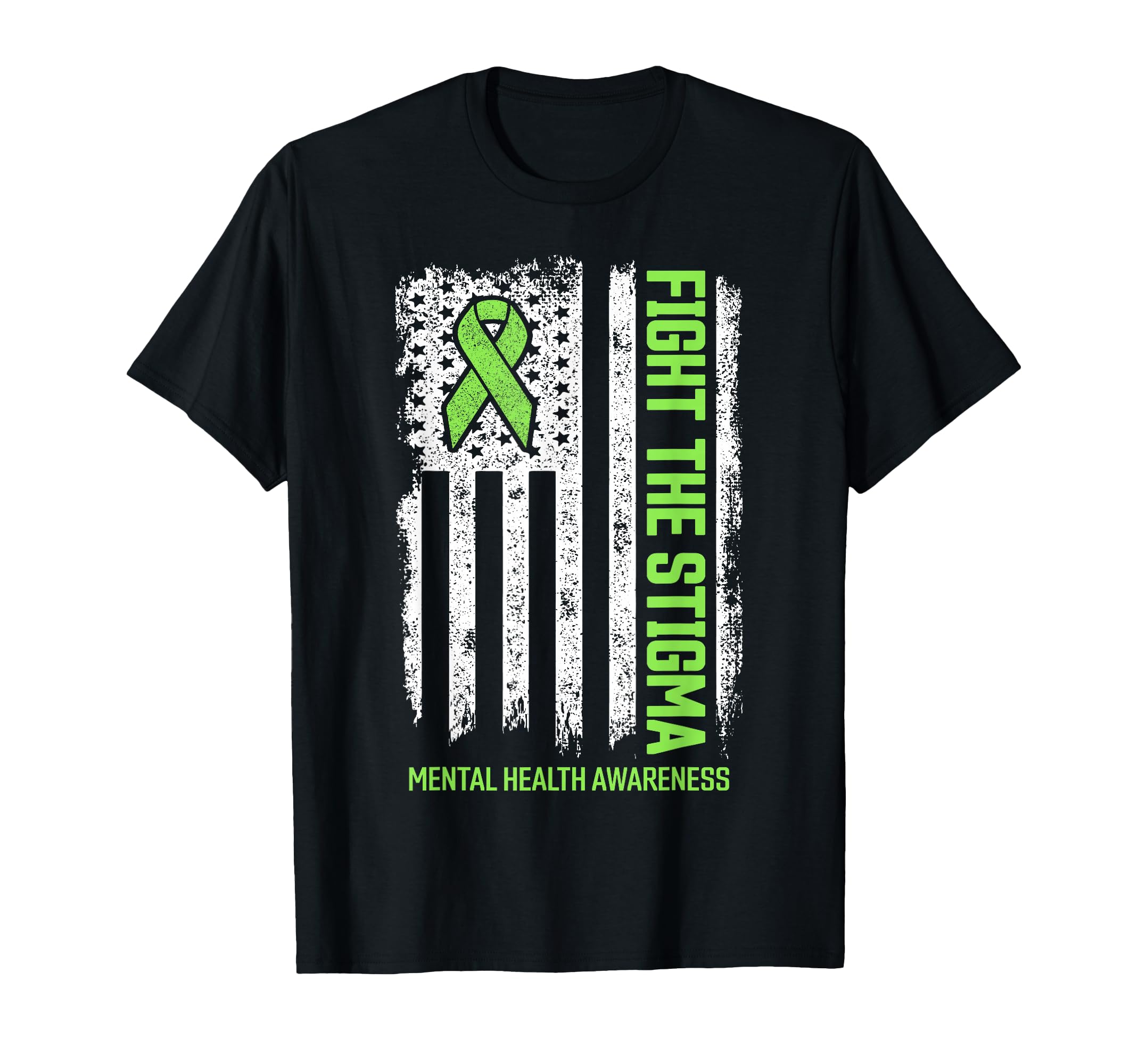 Mental Health Awareness Fight Stigma T-Shirt - Custom Art Print Men Women - T-Shirt, Sweatshirt, Hoodie