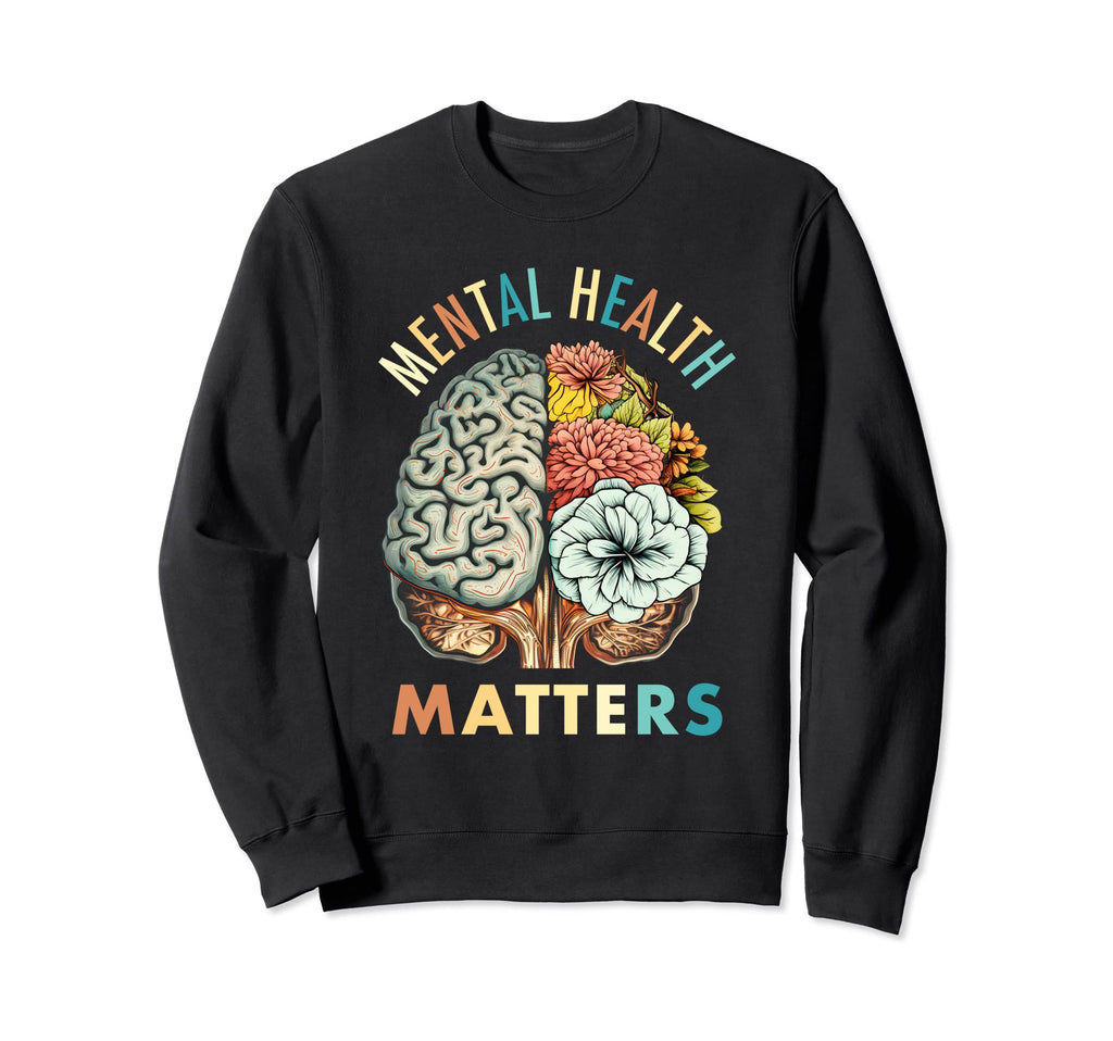 End Stigma Mental Health Matters Sweatshirt - Minimalist Print Unisex - T-Shirt, Sweatshirt, Hoodie