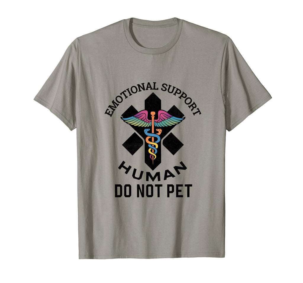 Emotional Support Human Service Dog T-Shirt - Minimalist Print Men Women - T-Shirt, Sweatshirt, Hoodie