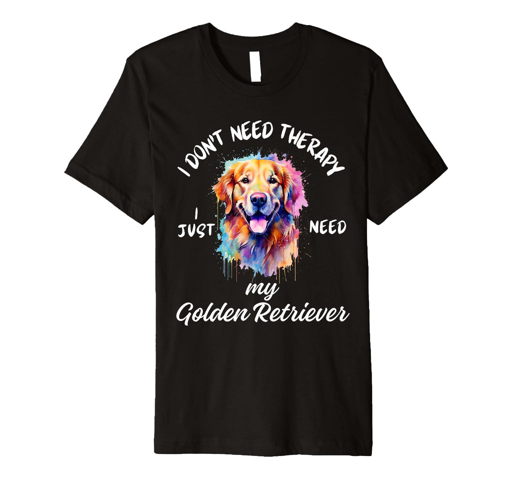 Golden Retriever Lover Therapy Not T-Shirt - Trendy Graphic Men Women - T-Shirt, Sweatshirt, Hoodie