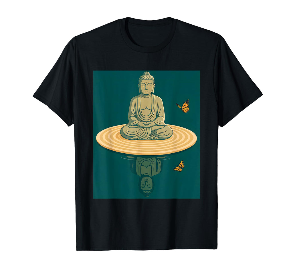Zen Buddha Meditation Art Peaceful T-Shirt - Custom Art Print Men Women - T-Shirt, Sweatshirt, Hoodie