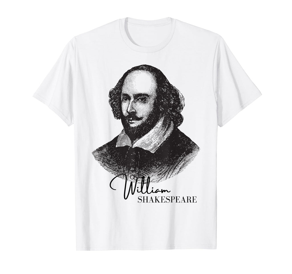 William Shakespeare Portrait Literary T-Shirt - Trendy Graphic for Adults - T-Shirt, Sweatshirt, Hoodie