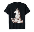 Meditation Wolf Yoga Pose Relaxing Animal T-Shirt - Streetwear Style Unisex - T-Shirt, Sweatshirt, Hoodie