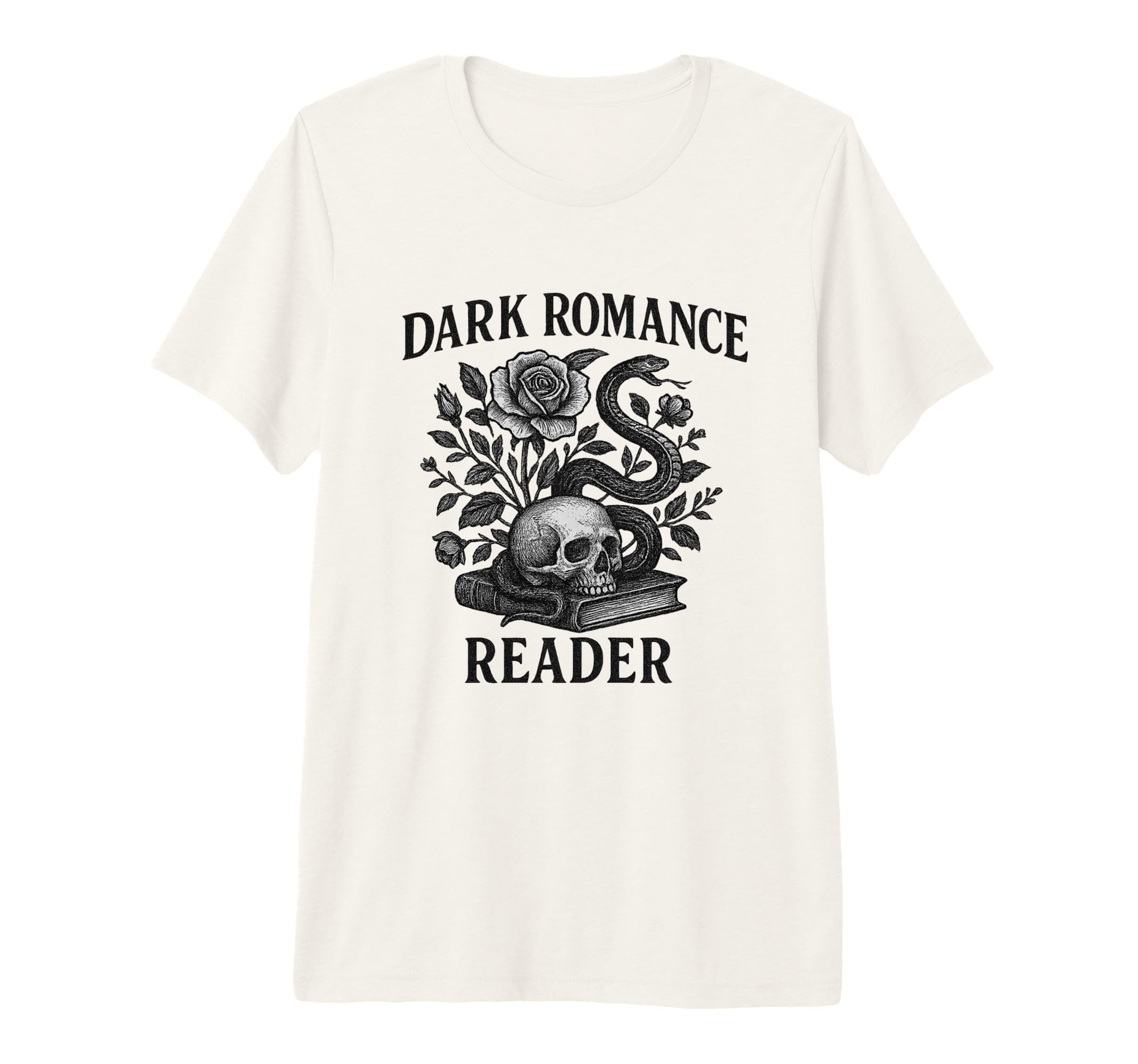 Dark Academia Reader Gothic Snake T-Shirt - Custom Art Print for Adults - T-Shirt, Sweatshirt, Hoodie