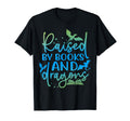 Raised Books And Dragons Fantasy Book T-Shirt - Unique Graphic Men Women - T-Shirt, Sweatshirt, Hoodie