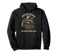Hold Partner Im Overstimulated Raccoon Hoodie - Minimalist Print Unisex - T-Shirt, Sweatshirt, Hoodie